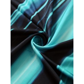 Color Block Criss Cross Dress, Casual Sleeveless Spaghetti Strap Dress, Women's Clothing